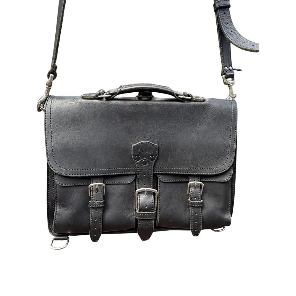 Thin Front Pocket Leather Briefcase ll Saddleback Leather Co.
